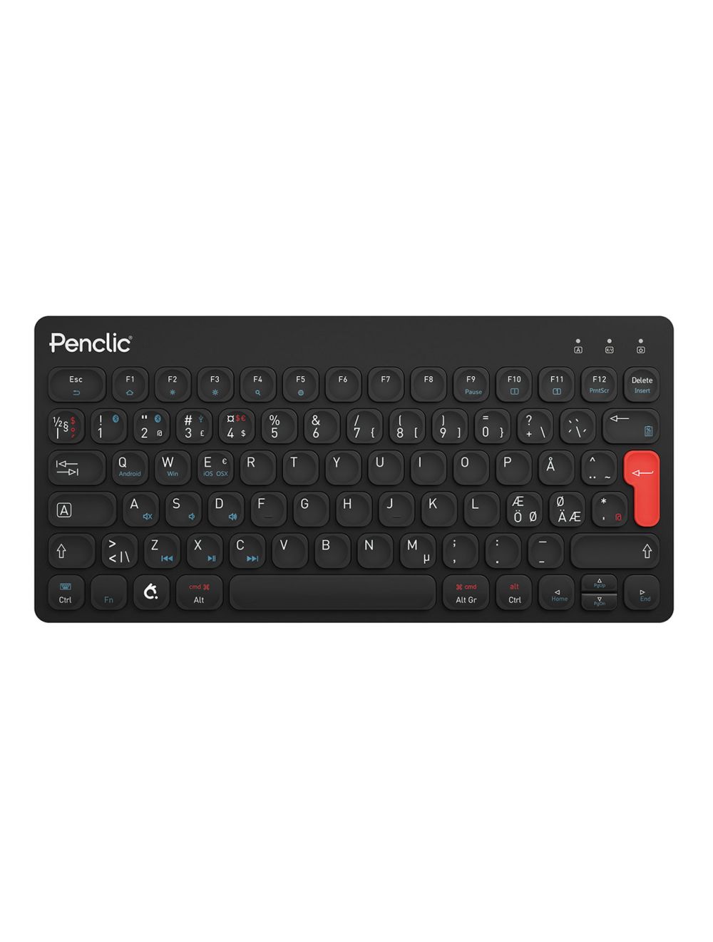 Clavier compact Penclic KB3 Bluetooth Sans Fil Azerty Noir