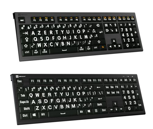 Handicap - Backlit Keyboard with Large Characters Astra 2 AZERTY FR