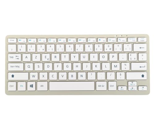 Compact ergonomic keyboards - Steno Compact Keyboard Azerty Fr White