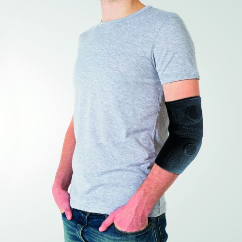 Prevention & Well-being - Magnetic Microfiber Elbow Brace Black
