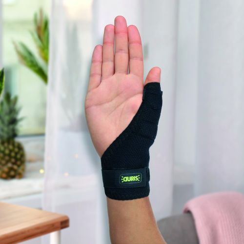 Prevention & Well-being - Magnetic Microfiber Finger Support Black
