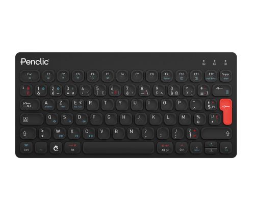 Wireless ergonomic keyboards - Penclic Compact Keyboard KB3 Wireless Bluetooth Azerty Black