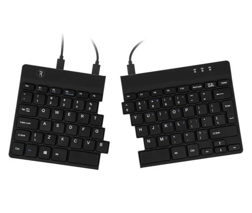 Ergonomic keyboards with adjustable / two-part modules - Split Compact Keybord R-Go Break Azerty Fr